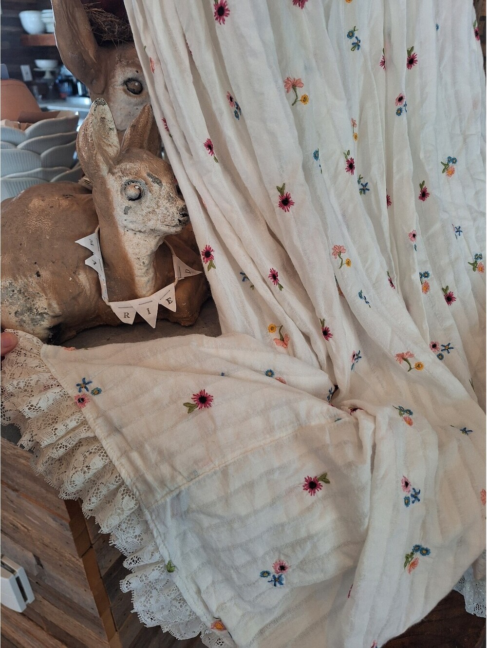 Free People cotton peasant dress. Starlight babydoll, Large. Retail $300, - Picture 4 of 9